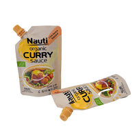 Pochette à bec en plastique de qualité alimentaire résistante aux hautes températures pour Ketchup BBQ Sauce piquante Chili Ail Salsa Pâte de tomate Salade de sushi