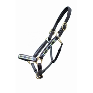 Cabestros de Cuero Suave Estilo Silla de Montar Occidental de Diseño Personalizado con Hebilla de Latón y Características Únicas y Elegantes para Uso Ecuestre - Product Image 2