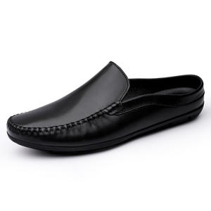 Nuevas Sandalias de Verano para Hombre, Talla Grande, de Cuero Vacuno Crudo, sin Talón, con Puntera Cubierta, de Cuero Genuino, a la Moda - Product Image 1