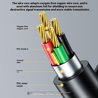 Kabel Data USB publik ke t-port, semua kabel USB tembaga berputar Mini kabel Data USB berbentuk T kabel pengisian daya ponsel 5P