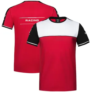 2023 wholesale Formula One 1 car Racing AM Team Sports T Shirt Polo Casual Plus Men's Short Sleeve