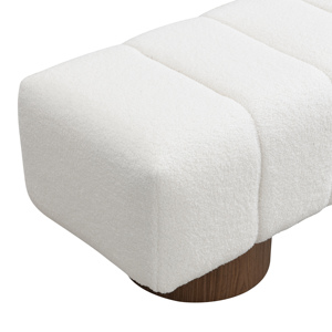 Banco de Comedor Tapizado Moderno para Dormitorio, Banco Otomano sin Ensamblaje para Comedor, Sala de Estar y Dormitorio - Product Image 6