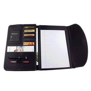 Tri-fold Personal Organizer High End Multifunction Leather Folder <strong>Manager</strong> Padfolio <strong>Document</strong> Organizer Custom Embossed Logo File - Product Image 1