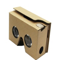 Casque de réalité virtuelle en carton VR 3D Lunettes VR Boîte Films pour films et jeux 3D Compatible avec Android et Apple