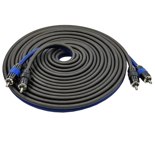 High-Quality 2M to 2M RCA Audio Cable - Oxygen-Free Copper, Dual Shielding 24K Gold Plated Connectors