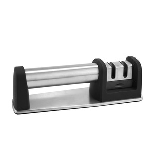 เครื่องลับมีดสแตนเลสแบบแมนนวล หลายระดับความละเอียด อุปกรณ์ครัวสำหรับมีดและกรรไกร ใช้ในครัวเรือน - Product Image 3