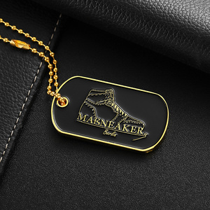 Thẻ Đeo Lưng In Logo Dập Nổi Tráng Men Vàng Theo Yêu Cầu - Product Image 5