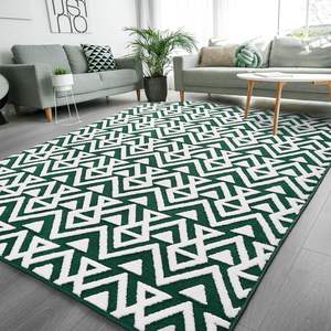 Alfombras Suaves y Peludas de Espuma Viscoelástica para Dormitorio, Alfombra Gris de 6 <span class=keywords><strong>x</strong></span> 9 Pies, Alfombras de Área con Textura Geométrica para Sala de Estar, Tapete para Piso - Product Image 3