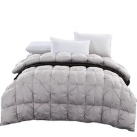 Couette d'hiver ZPECC moderne européenne et américaine en coton épais lavable, taille King Queen, blanche, pour la maison et l'hôtel