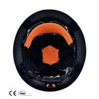 Casque de sécurité léger en fibre de carbone véritable, certifié CE, conforme à la norme ANSI, haute résistance aux chocs, fabriqué par le fabricant d'origine