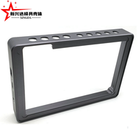 Boîtier en aluminium anodisé noir usiné CNC avec goujon pour carte PCB, pour contrôleur d'écran tactile HMI industriel, coque de protection