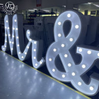 Lettres lumineuses de 4 pieds en lettres cursives pour mariage, grande enseigne lumineuse, lettres illuminées avec prix d'usine