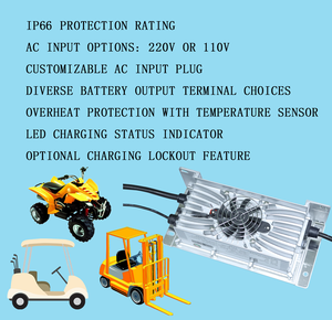 Jnge tự động 72V 1400W không thấm nước biến tần và Pin sạc cho pin lithium Golf giỏ hàng - Product Image 4