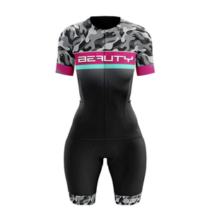 Vêtements de cyclisme ZEDE respirants et extensibles, ajustés, personnalisables avec impression par sublimation, manches courtes, combinaison de cyclisme sur route - Product Image 2