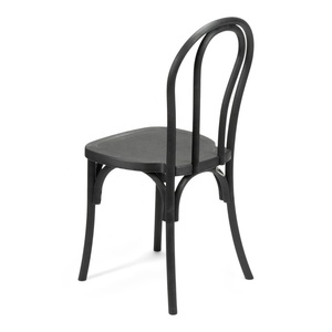<span class=keywords><strong>Chaise</strong></span> en bois courbé empilable en résine noire Thonet PP pour événement de mariage en plein air à vendre