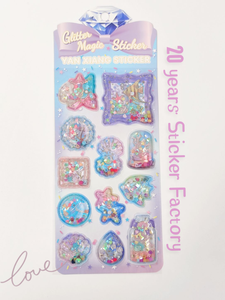 Stiker bergerak berperekat, alat tulis lucu 3D Pop up tahan air ramah lingkungan bulat untuk dekorasi perencana buku harian - Product Image 3