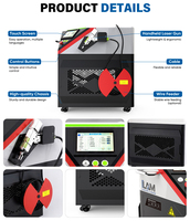 Nettoyeur laser portable 1500W avec câble de livraison en fibre optique de 10 m pour le décapage de la rouille sur surfaces métalliques en extérieur sur site