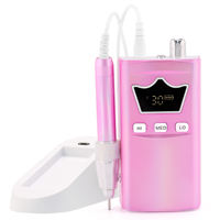 Machine à ongles sans balais ultra-fluide Crown Shape Screen Experience 3, entièrement réglable, 3 vitesses (HI, MID, LO), 35 000 tr/min