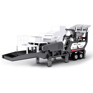 Mini Máy Nghiền di động cho tổng hợp đá vôi Granite bê tông đen đá nhà máy nghiền đá di động máy nghiền đá - Product Image 1