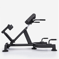 Chaise Romaine Commerciale Pliable pour Exercices de Dos et Abdominaux, Dispositif d'Extension du Dos, Chaise de Fitness à Hauteur Réglable