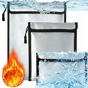 IStapromo Gifts Fireproof and Waterproof Storage Organizer <b>Bags</b> Briefcase fireproof file <b>bag</b> flame retardant fireproof file <b>bag</b> - Product Image 1