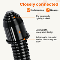 Bouchon flexible en EPDM/PA Nylon pour conduit ondulé en PA Série AD, étanche à l'eau et à la poussière IP68