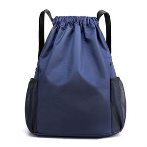 Sac à dos de sport imperméable à petite capacité avec séparation sec-humide, doublure en nylon, cordon de serrage, pliable, sac à dos de voyage - Product Image 5