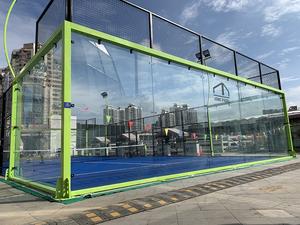 Terrain de padel intérieur et extérieur panoramique JSMC avec toit Paddle Tennis avec couvercle assemblé au Chili - Product Image 6