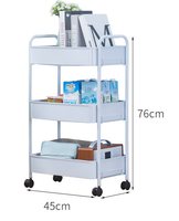 Fabrieksgroothandel koolstofstaal meerlaags rolmand opbergwagen kierenorganizer trolley aangepaste logo OEM voor keuken slaapkamer