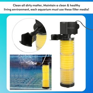 Système de filtration interne longue portée Premium 9908 pour aquarium – Filtre puissant pour aquarium avec filtration mécanique, biologique et oxygénation - Product Image 6