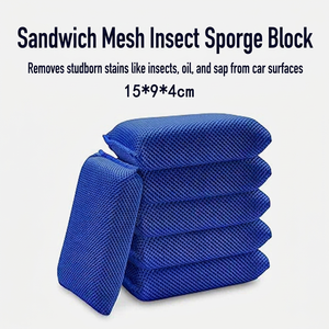 Sower <b>Car</b> Cleaning Sponge 15x9cm Microfiber Sandwich Structure For Auto Wash And Wiping - Product Image 1