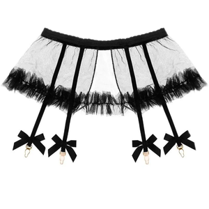 Falda de Tul Encantadora con Tirantes, Lencería Transparente y Sensual - Product Image 2
