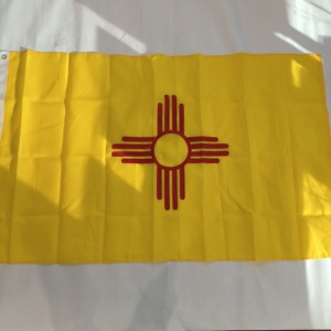 New Mexico <b>Flags</b> for Outside 3 X 5 ft Heavy Duty & Fade Resistant Outdoor Oxford Fabric U.S. State <b>Flag</b> with Embroidered Pattern - Product Image 1