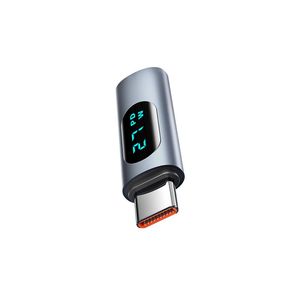 USB C Adapter LED công suất hiển thị PD 100W nam nữ Loại C nhanh Power Meter Tester Sạc màn hình Extender Microphone Loa - Product Image 3