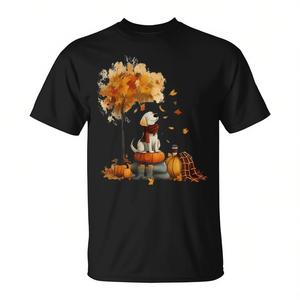 Camiseta Golden Retrievers Hello Autumn Leaf Fall para amantes de los perros - Product Image 2