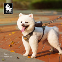 Ensemble laisse et harnais pour animaux de compagnie en tissu Harris Tweed de haute qualité, avec sac à déjections, pour voyages et activités de plein air, accessoires pour chiens et chats, vente en gros Truelove