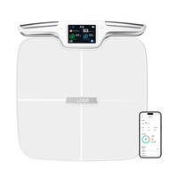 Balances de poids de salle de bain Bluetooth à poignée rétractable de 180kg Balance de graisse corporelle numérique intelligente Balance de santé de fitness intelligente