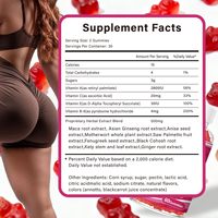 Gummies pour l'amélioration des hanches et des fesses, pour un volume accru, un effet raffermissant et liftant, soutien au bien-être féminin et à l'énergie, 60 unités