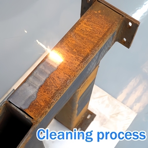 HN laser cầm tay nhỏ cầm tay khuôn kim loại bề mặt sơn rỉ sét Remover sợi Laser Lazer làm sạch sạch máy - Product Image 3