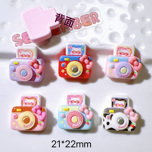 Popolari Cabochon in Resina Colorati a Forma di Fotocamera - <span class=keywords><strong>Accessori</strong></span> in Resina <span class=keywords><strong>Hello</strong></span> <span class=keywords><strong>Kitty</strong></span> per Scrapbooking e Decorazioni Fatte a Mano - Product Image 3