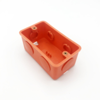 Boîte de jonction orange IP20 pour jonction 2x4, boîte de protection de câbles, abs pp, pc, prix d'usine, pièces