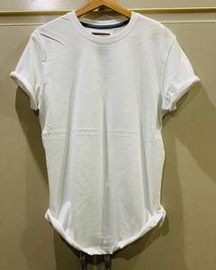 Camiseta con estampado de patrón personalizado para hombre y mujer, camisetas sólidas con Logo a la moda, Camiseta de algodón 100, piezas de bajo pedido, informal, 150 Gsm, Unisex - Product Image 3