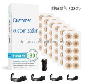 Quadrato 60 Pezzi Cerotti Nasali Magnetici,Breathing Magnetic Clip, Nasal Flow Magnetic Strip, Nose Strips Magnetic,Con 4 Pinze Per Dilatatore Nasale Antirussamento - Foto 4
