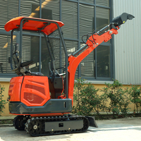 Produit en promotion : Mini-excavatrice de 1,2 tonne, idéale pour la maison, les vergers et les jardins, petite excavatrice sur chenilles, engin de terrassement, mini-pelle diesel