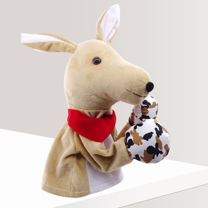 Marionnette <span class=keywords><strong>de</strong></span> boxe en peluche avec son, mignonnes manettes <span class=keywords><strong>de</strong></span> doigt pour jeu parent-enfant, cadeau fantaisie anti-stress - Product Image 3