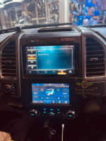 Lecteur multimédia de voiture Android 9 pouces 6+128g avec écran tactile IPS, navigation GPS, CarPlay, Bluetooth pour Ford F150 2015-2021