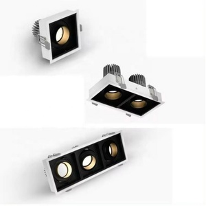 Factory Price Spotlight Fixture Home Products square Glare Recessed Highest Lighting Fixture Anti Glare <b>Led</b> <b>Spot</b> Light Fixture - Product Image 3