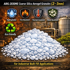 Gránulos de Aerogel de Sílice Gruesa AIRG-2030ME, 2-3 mm, Hidrófugos y Resistentes al Fuego, Ecológicos, para Uso Industrial a Granel - Product Image 2