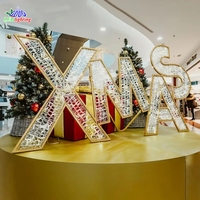 Neue Outdoor LED-Motivbeleuchtung Weihnachtsbuchstaben-Dekoration Acryl-Display-Licht Weihnachtsdesign Schöne Feiertags- und Hochzeitsbeleuchtung
