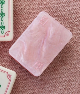 <span class=keywords><strong>Set</strong></span> di Mahjong Americano Personalizzato in Acrilico, 160 Pezzi, Serie Opale Rosa, Motivo Classico Cinese, Gioco di Lusso per Feste - Product Image 6